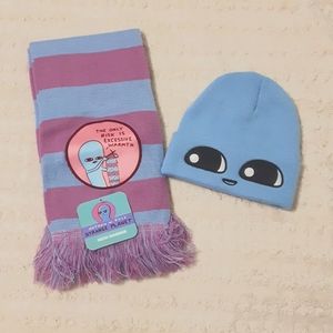 Strange Planet hat and scarf